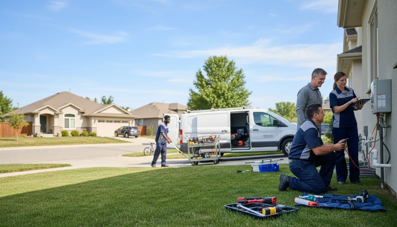 Tankless water heater service in Randall, MN